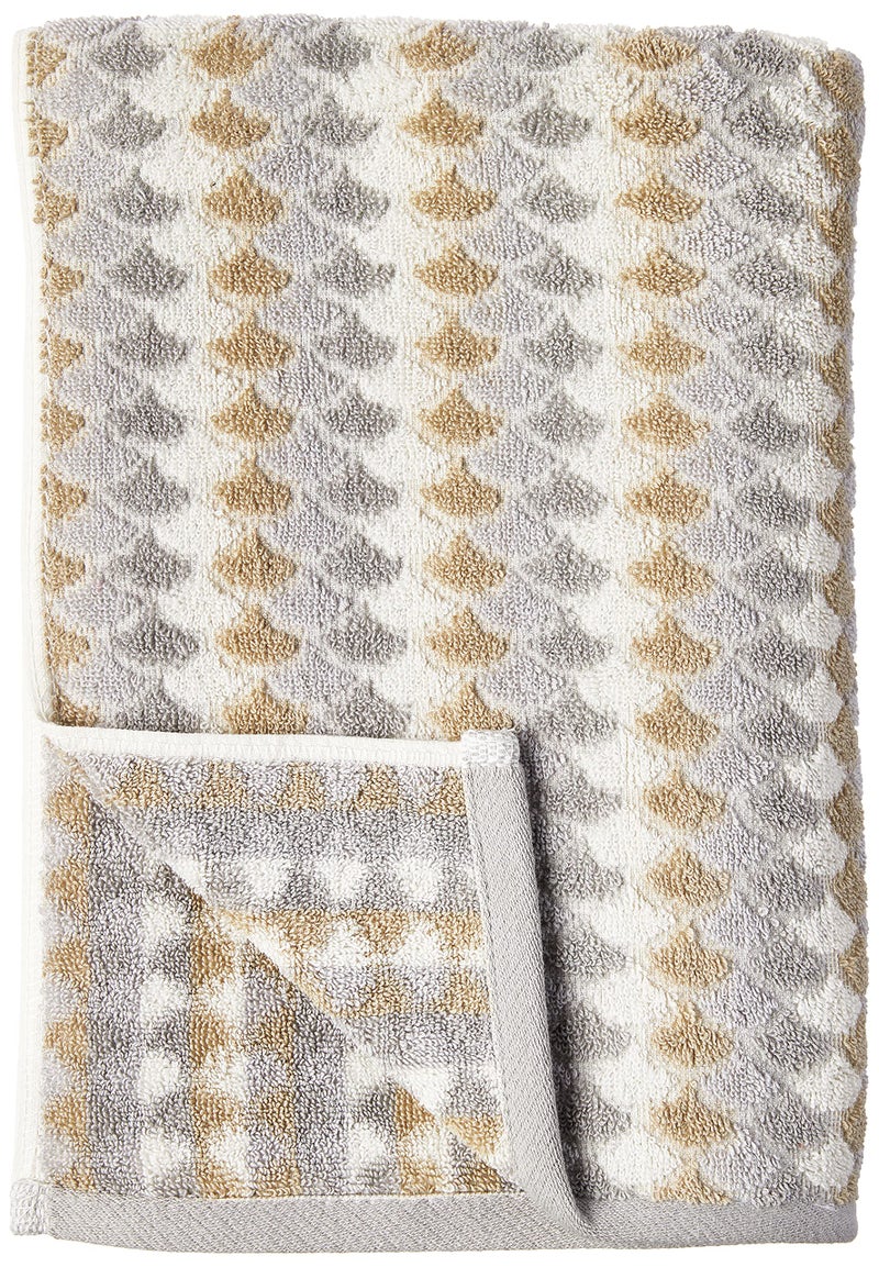 Violet Linen Mirage Pattern, 100% Terry Plush 600 GSM Cotton Super Soft Highly Absorbent Jacquard Fashion Towel for Bathroom, Premium Hotel, Spa Quality, 20 X 30 Taupe, Set of 2 Hand Towels - Image 1